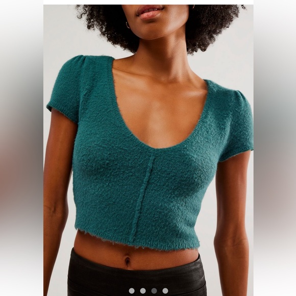 Free People Keep Me Warm Crop Top - Picture 3 of 10